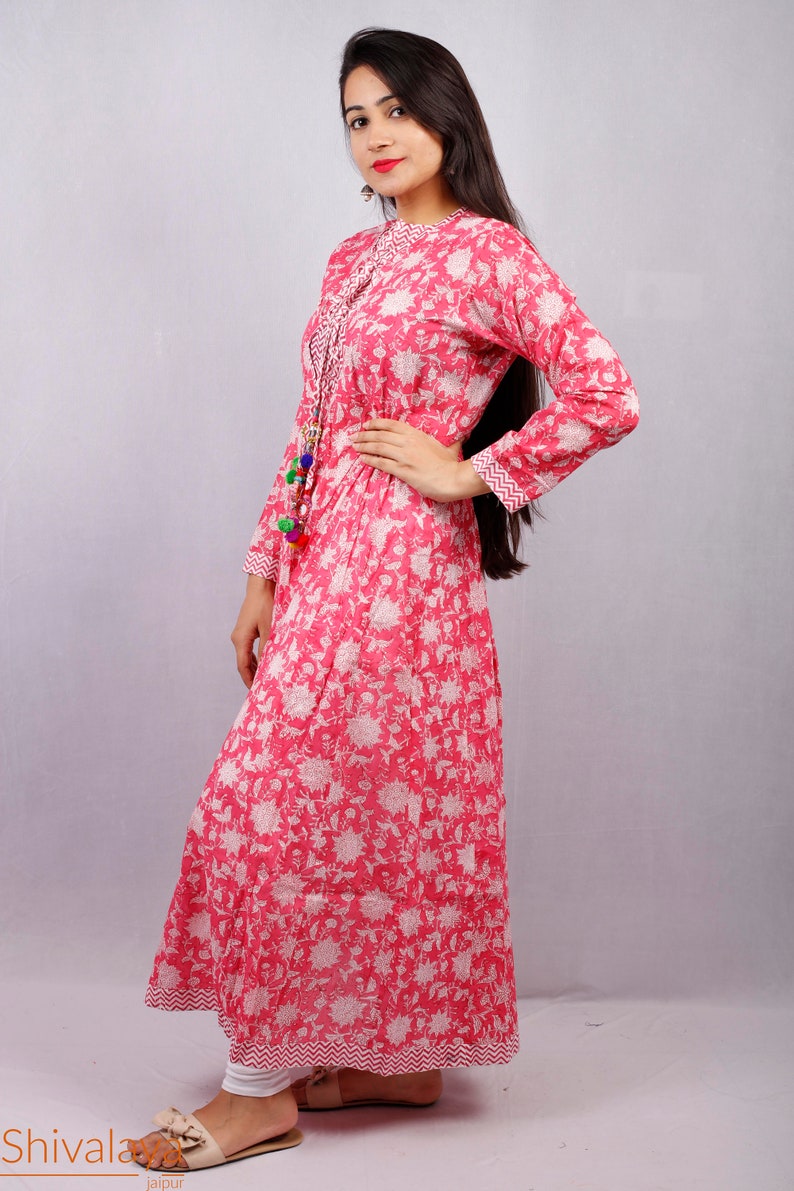 Hand Block Printed Dress Block Print Dress Indian Tunics - Etsy