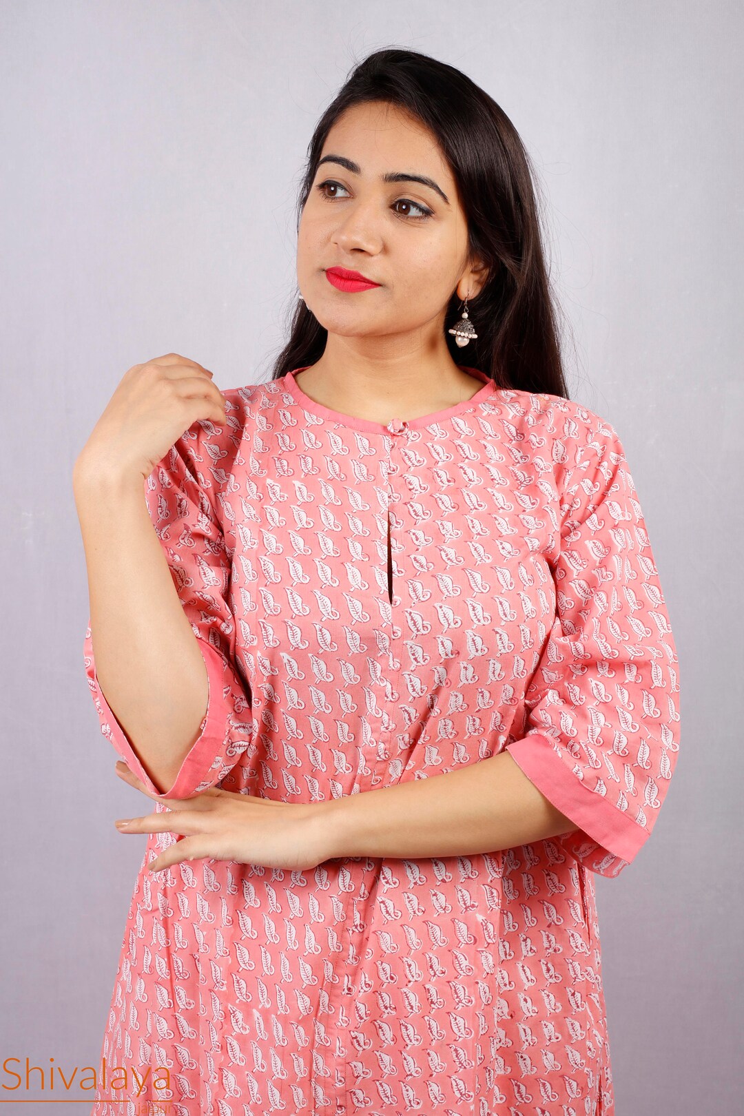 Hand Block Printed Dress Block Print Dress Indian Tunics Etsy Australia