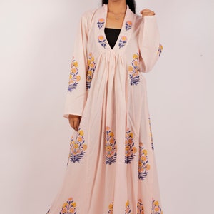 Block Print Dress, Indian Hand Block Print Cotton Dress, Indian Cotton Dress, Indian Summer Dress, Women Summer Dress, Long Maxi Dress