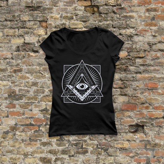 Illuminati women's T Shirt 100% cotton 1977 | Etsy