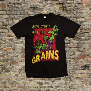 Vegan Zombie T Shirt 100% cotton - 2130