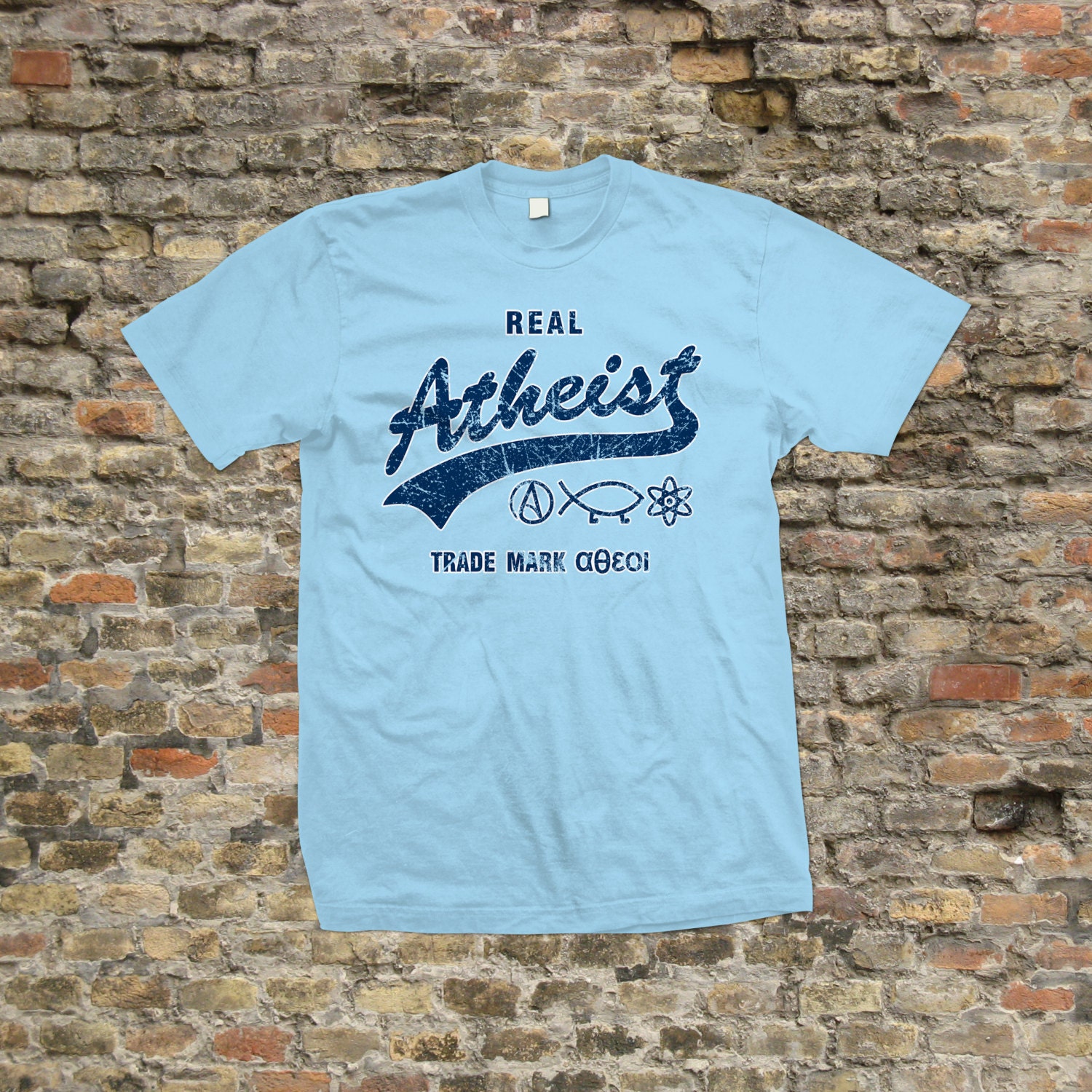 Image of Real Atheist T Shirt 100% Cotton - 1262