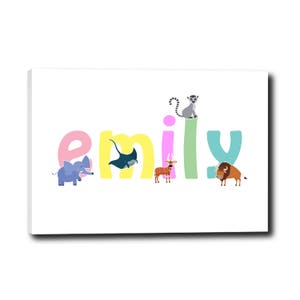 Emily wall canvas Emily wall art Emily animal art print | Etsy