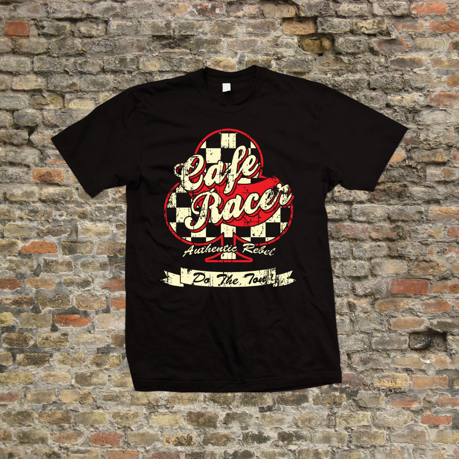 Image of Cafe Racer Club T Shirt 100% Cotton - 2085