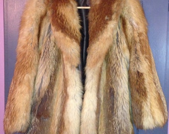 PRICE REDUCING coat fox fur