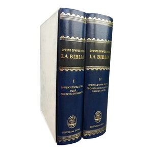 Complete Torah & Haftarot Set Hebrew Spanish Bilingual Bible Hardcover Pentateuch with Haftarot Jewish Gift from Israel for Spanish Speakers