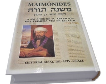 MAIMONIDES Mishne Tora Libro Torah Book Spanish & Hebrew RAMBAM Language Española Hebreo