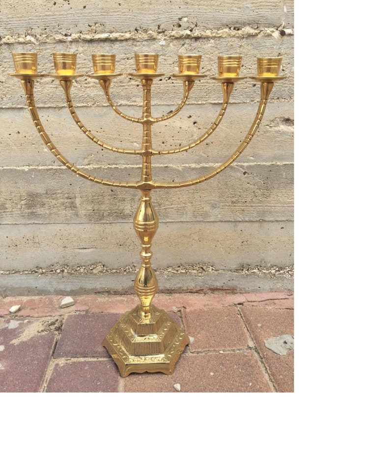 Authentic Menorah Jerusalem Temple 17 Inch Height 42 Cm 7 Etsy