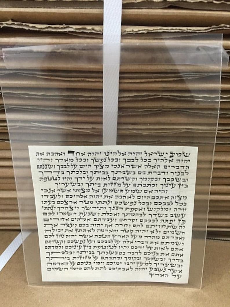 Kosher 10 cm Mezuzah Scroll klaf Mezuza Parchment jewish Etsy