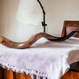 Kosher Kudu Horn Shofar: Full Polish Yemenite, Made in Israel (30-32&quot;)