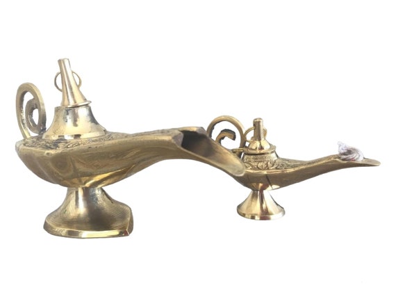 ︎ヴィンテージ 真鍮製 アラジンランプ︎ 小さな真鍮製アラジンランプ ヴィンテージ 魔神ランプ レプリカ 装飾