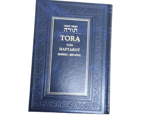 Hebrew Espanyol Spanish Torah Pentateuch And Haftarot Bible Book Judaica Israel