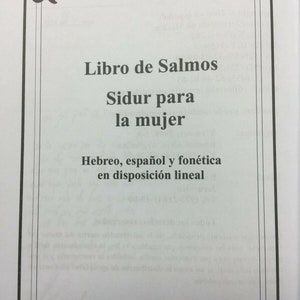 Sidur Para La Mujer – Women's Siddur Hebrew Spanish Phonetic – Daily Prayers Book – Blue Hardcover