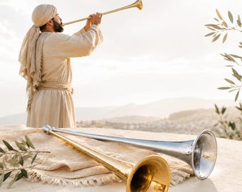 Handcrafted Copper Temple Trumpet Replica | Biblical Chatzotzra Horn Shofar