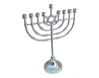 Metal (Not resin) Hanukia Menorah 9 branches Hanuka special Jerusalem design