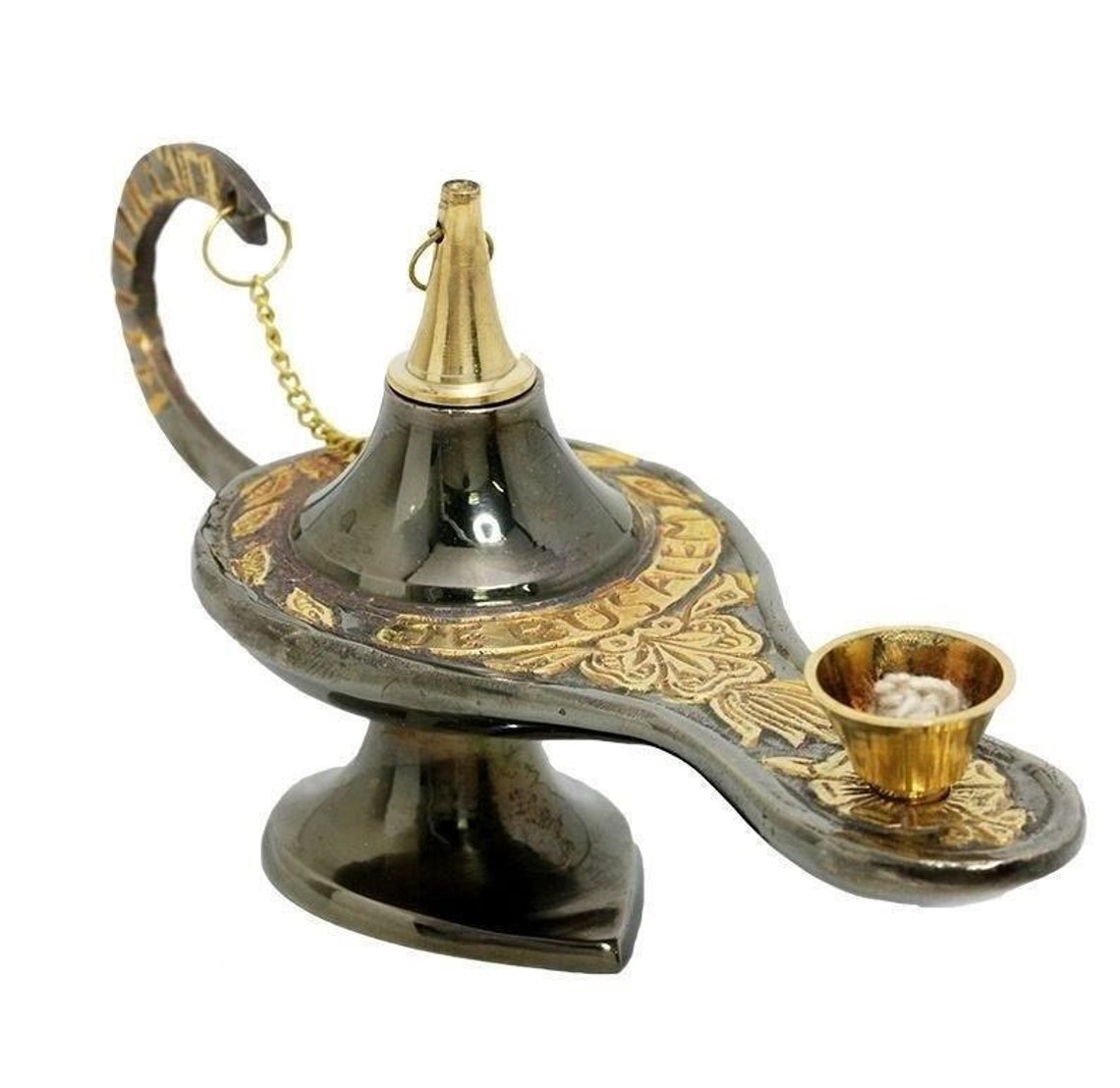 Aladdin Oil Lamp Made of Brass 15 Cm 6 Inch Etsy