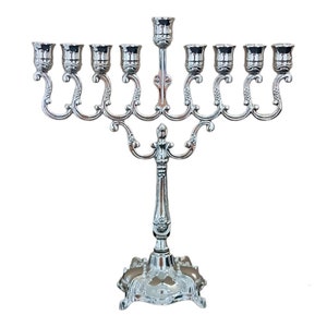 Menorah Candle Holder for hanukkiah Tabernacle, Home Décor, Table Centrepiece Display Judaica Hanukkah Jewish gift Chanukah menora image 1