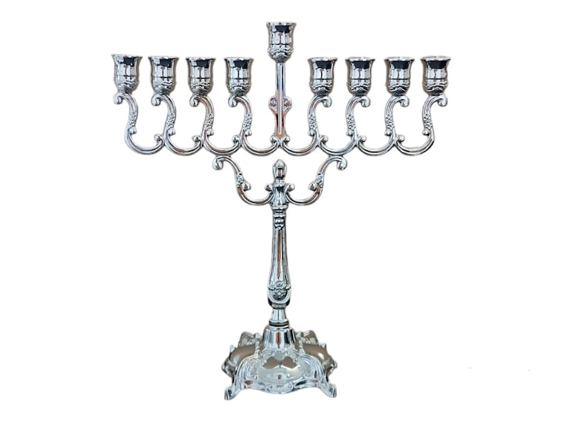 Menorah Candle Holder for hanukkiah Tabernacle, Home Décor, Table Centrepiece Display Judaica Hanukkah Jewish gift Chanukah menora image 1