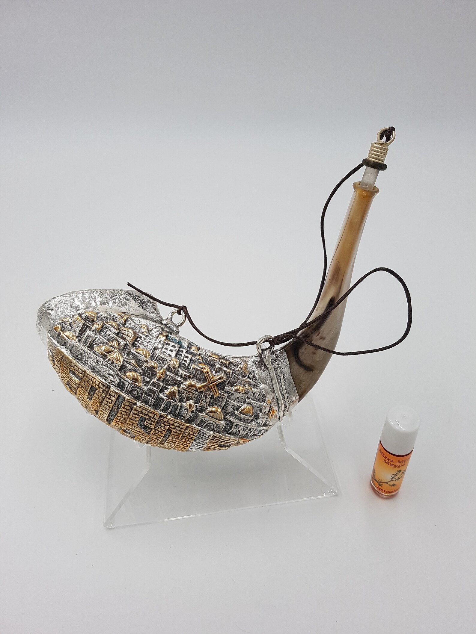 Shofar Sale for Oil 13 Anointing Silver Plated Rams Horn Etsy