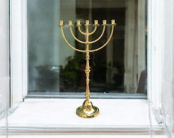 Psalm 67 Menorah Shape Bible Scripture Over Sterling Silver Plaque