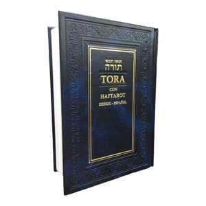 Hebreisk-spansk Torah med Haftarot: Inbunden utgåva