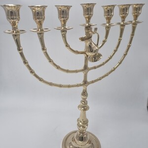 Huge Seven Branches Menorah 32 Inches Height Brass/copper Made