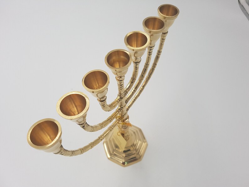 Messianic Brass Copper Menorah Menora 10 25cm Israel 7 Etsy