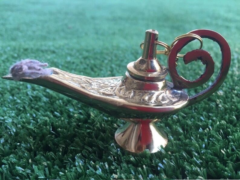 1 Aladin Small Model Genie Oil Brass Amazing Lamp Lamps 100 Etsy