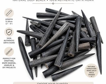 Authentic Oryx Horn Tips | Knife Making, Jewelry Craft Material