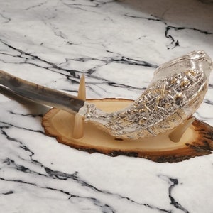 Widder Horn Shofar | Silber & Bronze Jerusalem Kunst | Hergestellt in Israel | Holzständer Wunderschöner Klang | Jüdische Jejuda Geschenk