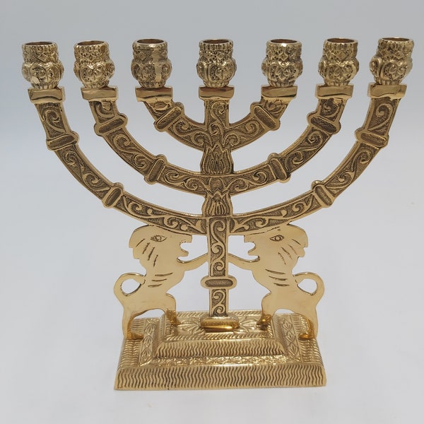 Brass Menorah Etsy