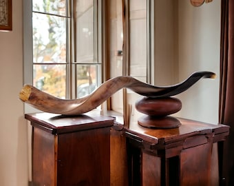 Large Kudu Shofar Horn: 40-42 Inch, All Polish Yemenite