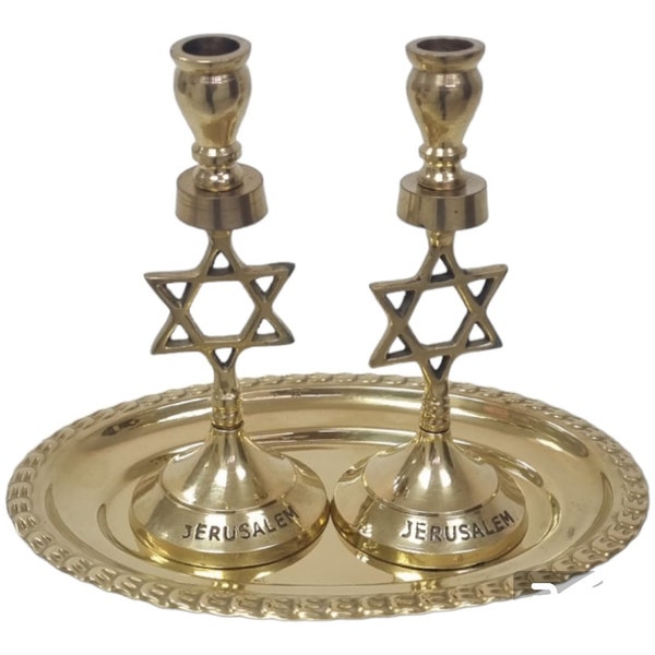 Shabbat Candlesticks Etsy