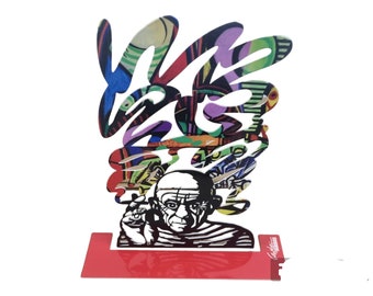 David Gerstein Sport Objekte Picasso Der letzte große Raucher Judaica Pop Art Jüdische Geschenke Skulptur Made in Israel Produkt