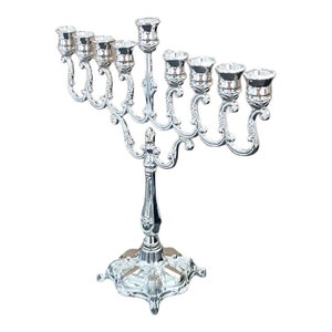 Menorah Candle Holder for hanukkiah Tabernacle, Home Décor, Table Centrepiece Display Judaica Hanukkah Jewish gift Chanukah menora image 2