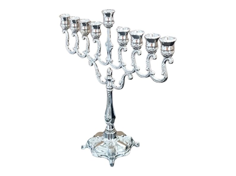 Menorah Candle Holder for hanukkiah Tabernacle, Home Décor, Table Centrepiece Display Judaica Hanukkah Jewish gift Chanukah menora image 2