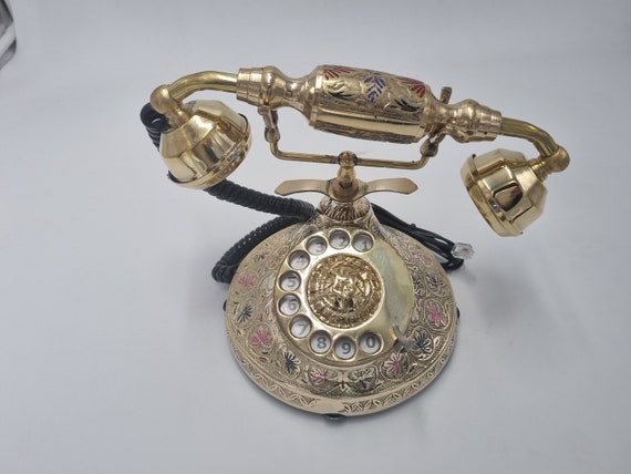 Brass Telephone Gold Finish Style Royal Landline Nautical