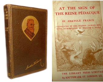 1925 At the Sign of the Reine Pédauque Anatole France.  Its most important source is the 17th-century occult text Comte de Gabalis