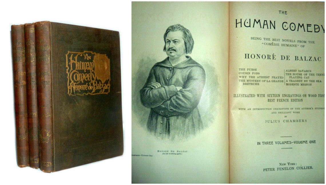 The Works of Honore De Balzac the Human Comedy 1898 by Etsy