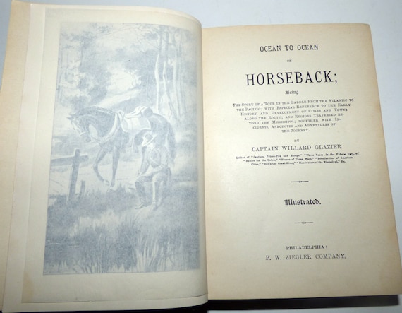 1895 Ocean To Ocean On Horseback By Willard Glazier Etsy