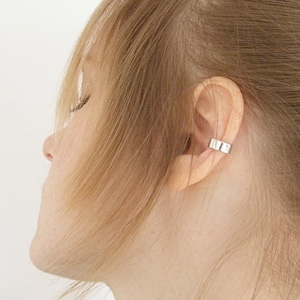 Edgy ear cuff, silver ear cuff, simple ear cuff, unisex ear cuff, minimalist jewelry, minimalist earcuff.