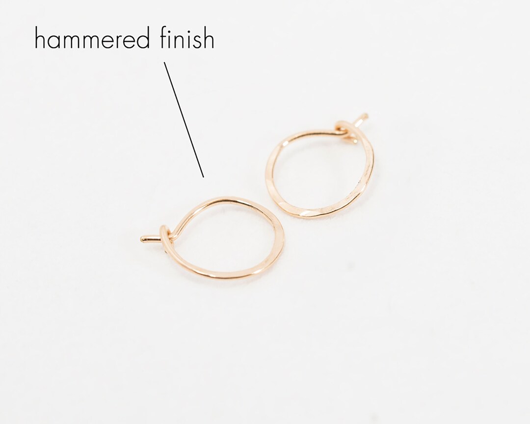 Tiny Hoop Earrings, Dainty Silver Hoops, Gold Filled Hoop Earrings