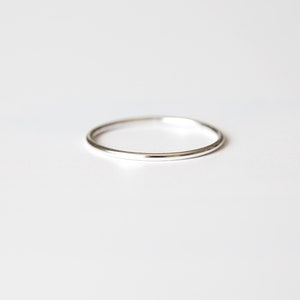 Silver stacking rings, Skinny silver rings, Dainty silver rings, Thin silver ring.