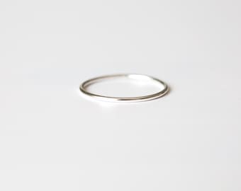 Silver stacking rings, Skinny silver rings, Dainty silver rings, Thin silver ring.