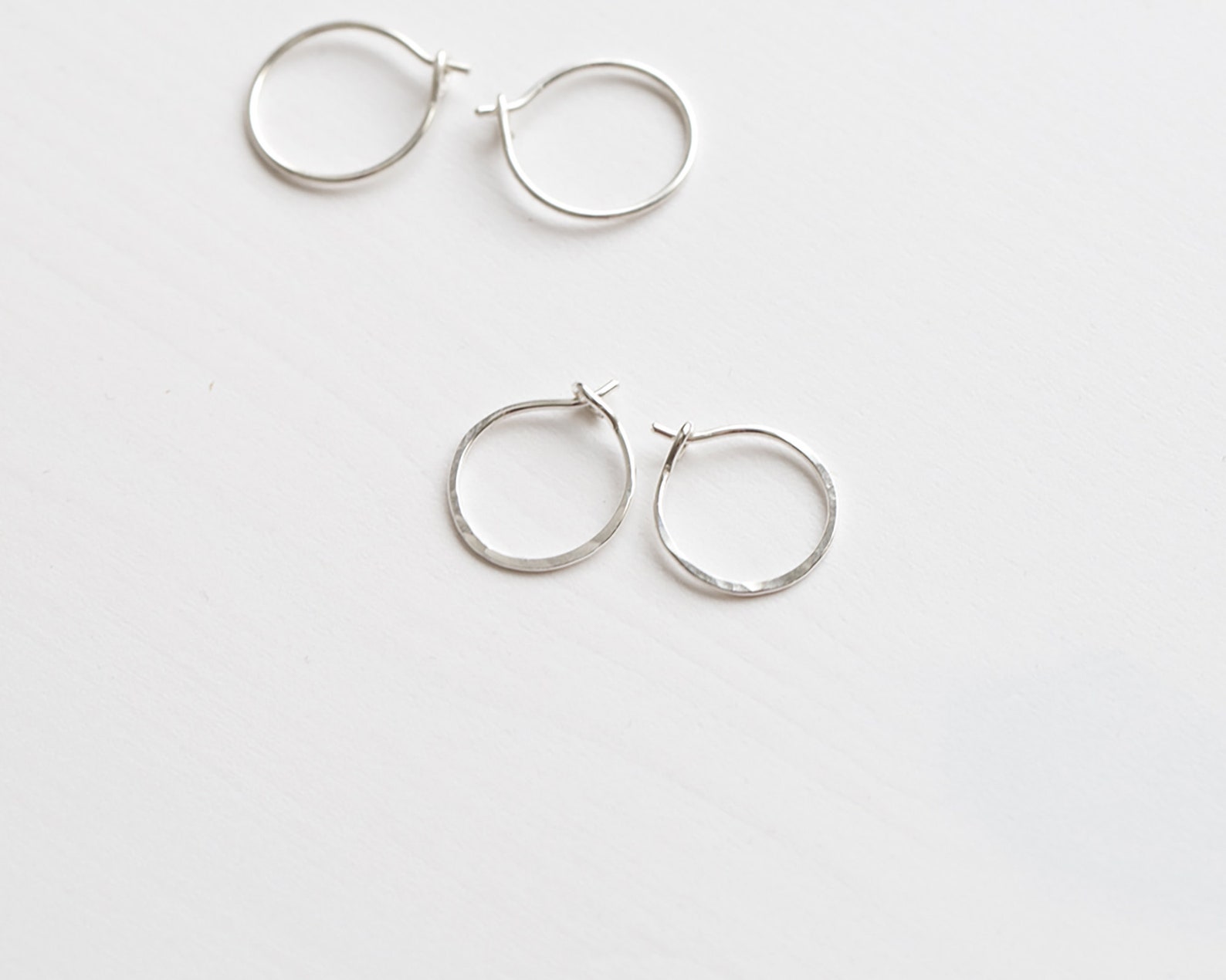 Tiny Hoop Earrings Dainty Silver Hoops Gold Filled Hoop Etsy