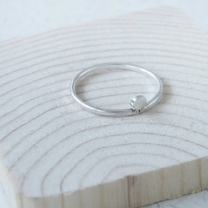 Knuckle silver ring, geometric ring, minimalist ring.