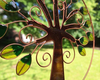Tree of life Suncatcher Wind chime ~ Hanging home or garden decoration ornament