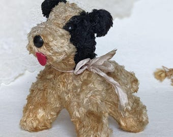ヴィンテージ モヘア シュタイフ モリー テリア 犬 ぬいぐるみ ヴィンテージ モヘア シュタイフ モリー テリア 犬 ぬいぐるみ