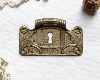 Vintage Tür Rosette Bronze Metall Schlüsselloch Dekor. Antike Türdeko Rosette. Metall Schlüsselloch dekor.