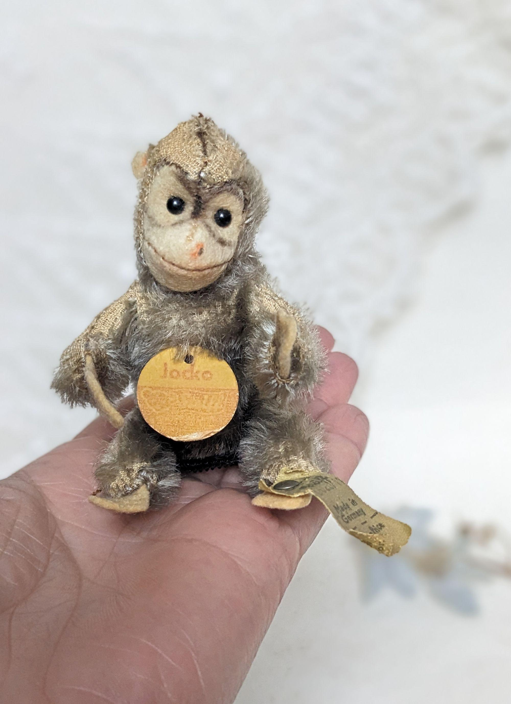 40〜50年代のとても古いシュタイフ？のチンパンジーです。とても可愛い